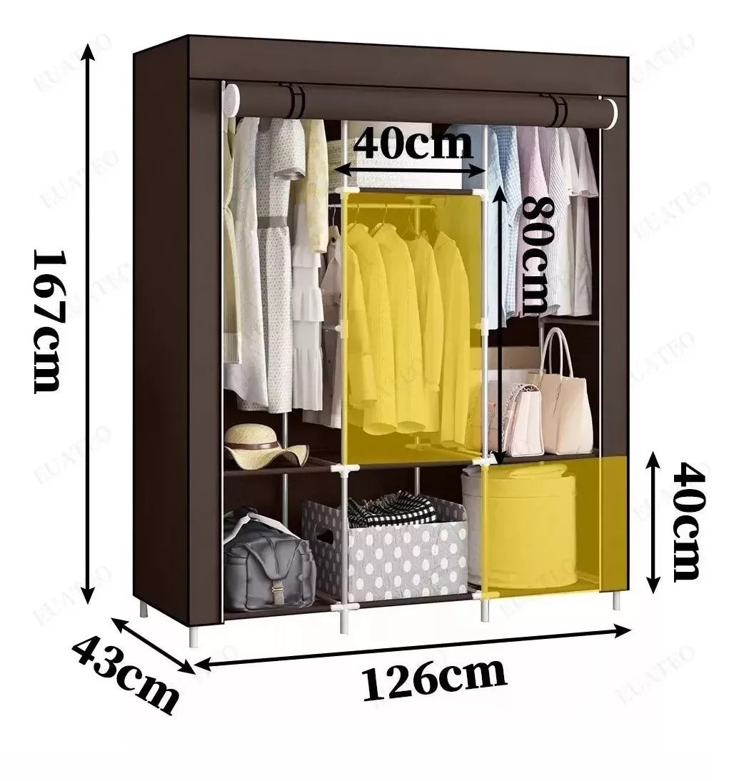 COMBO Armario 3 Puestos+Zapatero 9Nivele