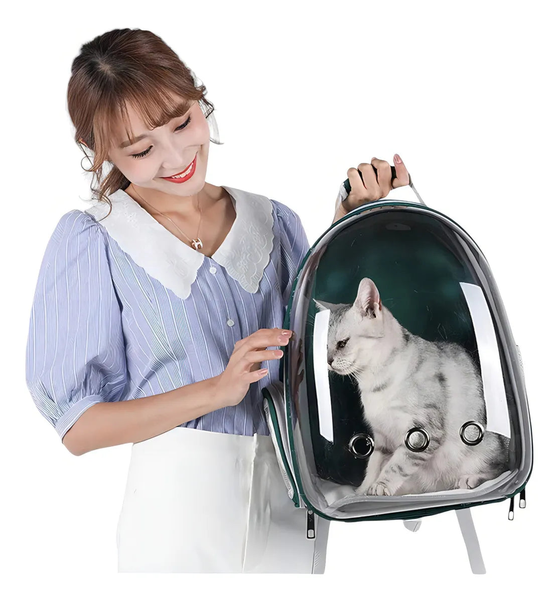 Mochila Acrílica para Mascotas – Estilo Astronauta