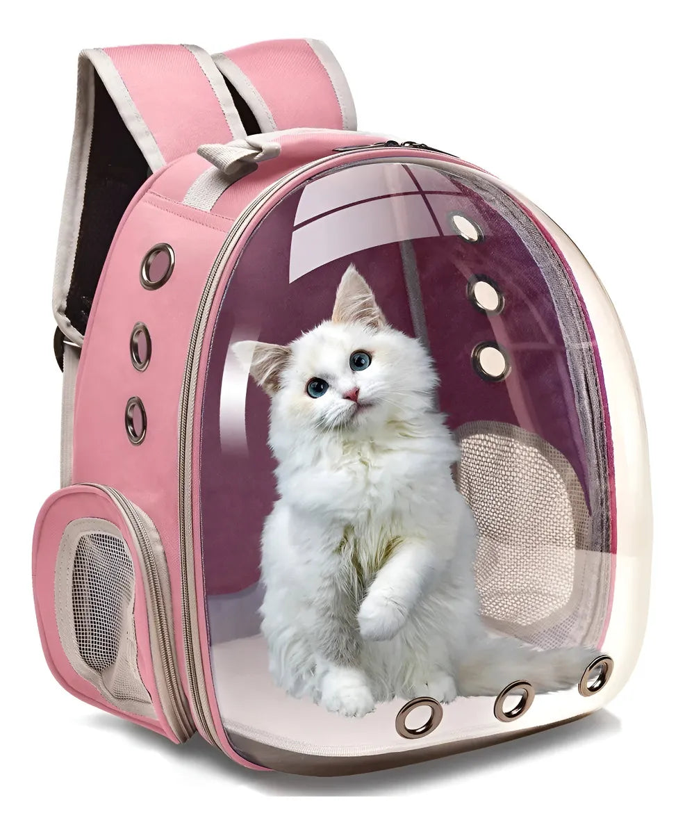 Mochila Acrílica para Mascotas – Estilo Astronauta