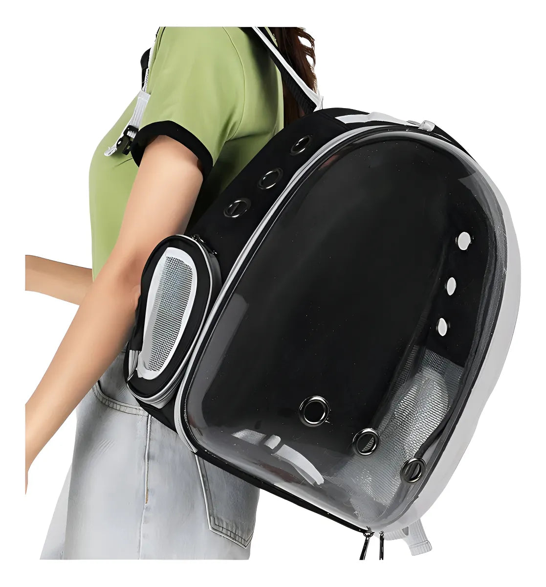 Mochila Acrílica para Mascotas – Estilo Astronauta