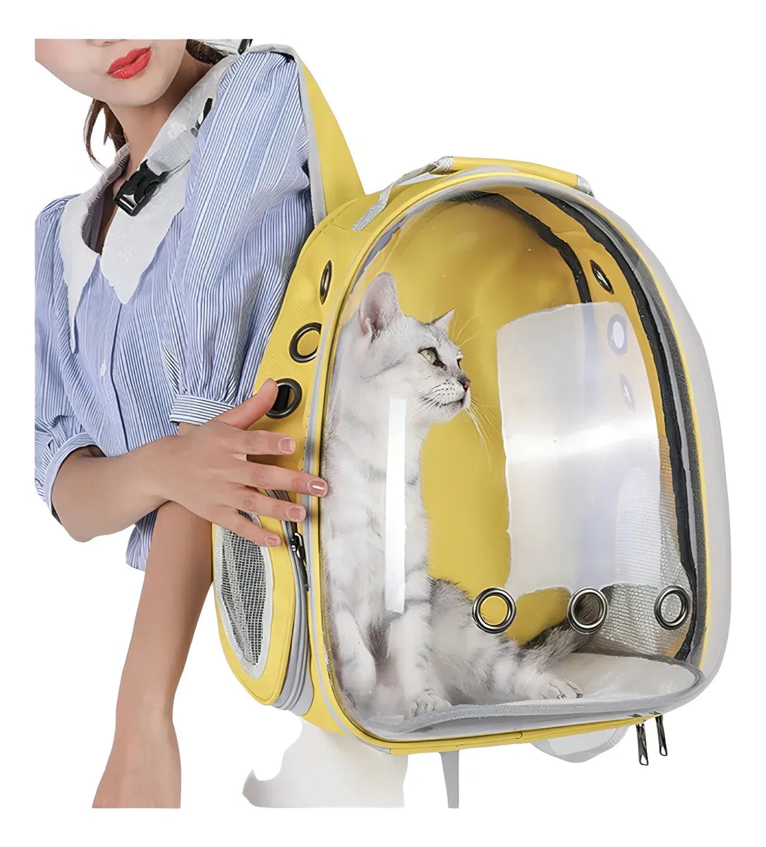 Mochila Acrílica para Mascotas – Estilo Astronauta